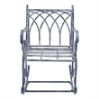 Safavieh Medrano Iron Rocking Chair in Blue