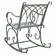 Safavieh Medrano Iron Rocking Chair in Green