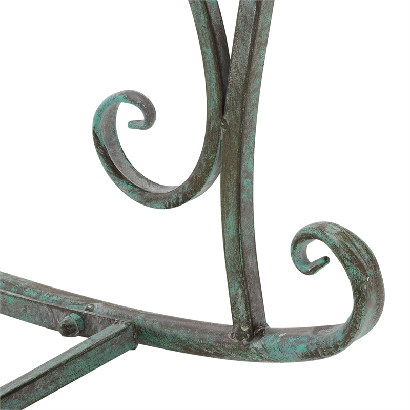 Safavieh Medrano Iron Rocking Chair in Green