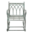 Safavieh Medrano Iron Rocking Chair in Green
