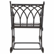 Safavieh Medrano Iron Rocking Chair in Black / Rust
