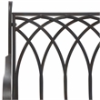 Safavieh Medrano Iron Rocking Chair in Black / Rust
