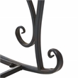 Safavieh Medrano Iron Rocking Chair in Black / Rust
