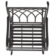 Safavieh Medrano Iron Rocking Chair in Black / Rust
