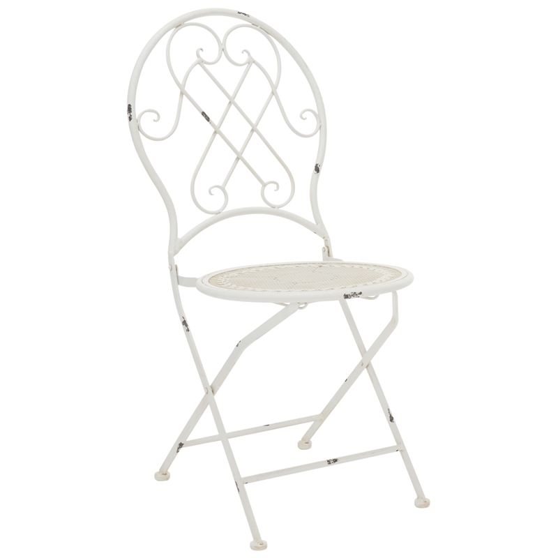Safavieh Adriel 3Pc Iron Bistro Set in  White