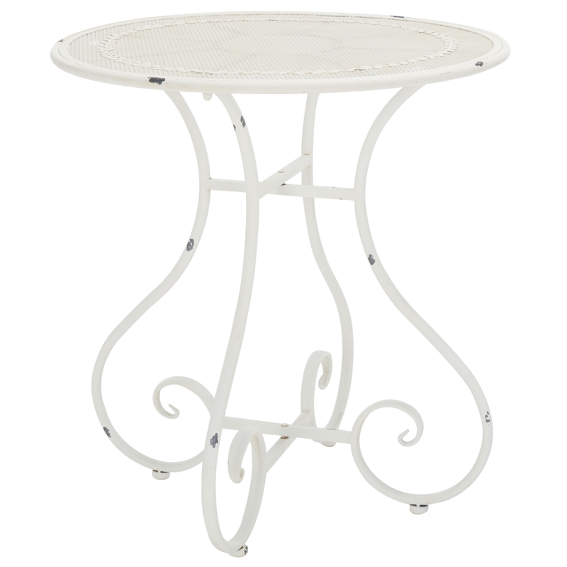 Safavieh Adriel 3Pc Iron Bistro Set in  White