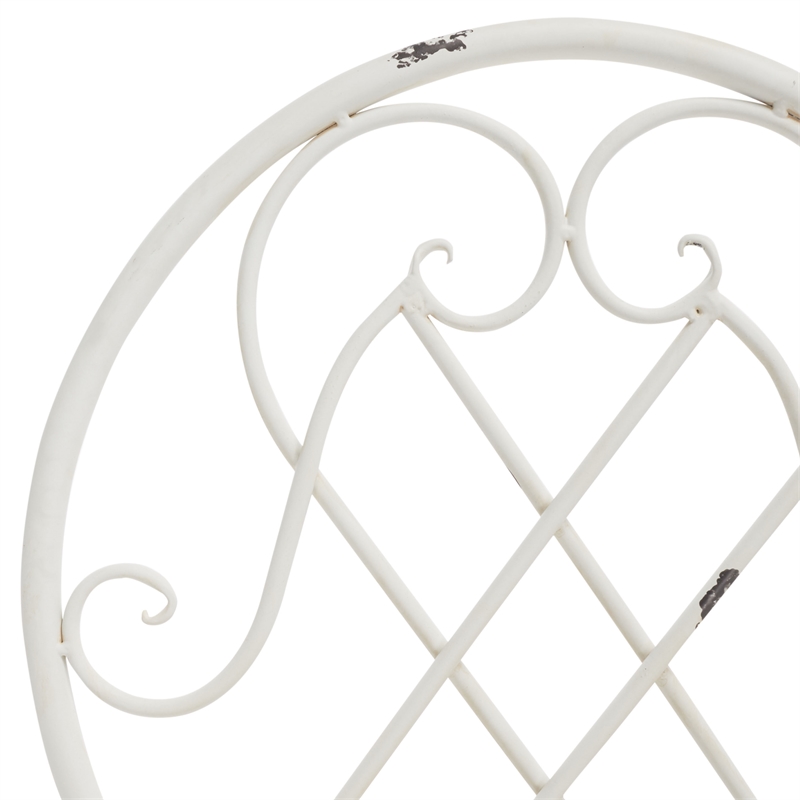 Safavieh Adriel 3Pc Iron Bistro Set in  White