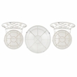 Safavieh Adriel 3Pc Iron Bistro Set in  White