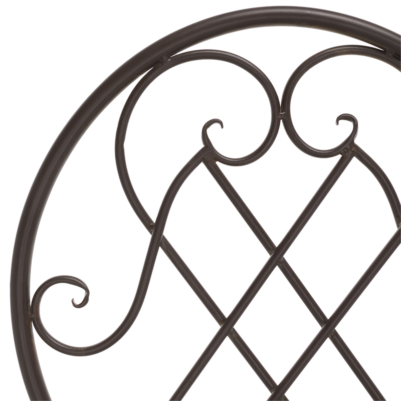 Safavieh Adriel 3Pc Iron Bistro Set in Brown