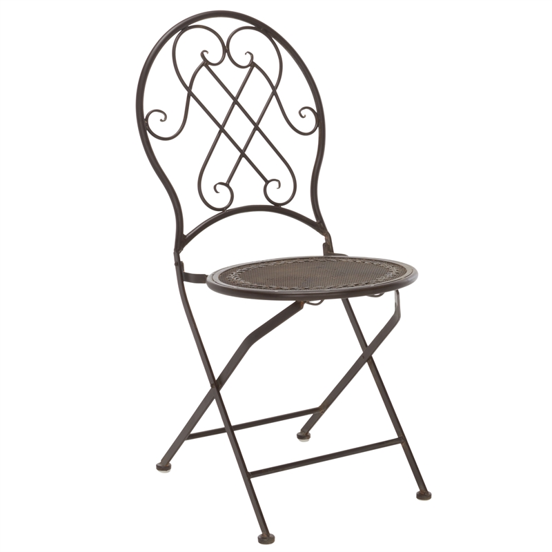 Safavieh Adriel 3Pc Iron Bistro Set in Brown