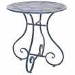 Safavieh Adriel 3Pc Iron Bistro Set in Blue