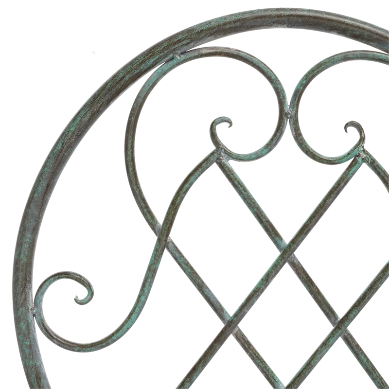 Safavieh Adriel 3Pc Iron Bistro Set in Green