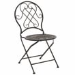 Safavieh Adriel 3Pc Iron Bistro Set in Black / Rust