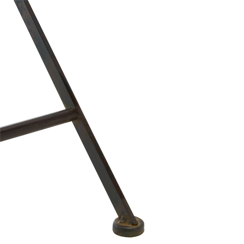 Safavieh Adriel 3Pc Iron Bistro Set in Black / Rust