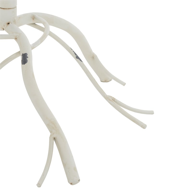 Safavieh Nigel Iron Bird Bath in White