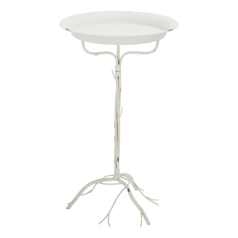 Safavieh Nigel Iron Bird Bath in White