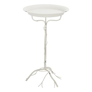 Safavieh Nigel Iron Bird Bath in White