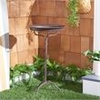 Safavieh Nigel Iron Bird Bath in Brown