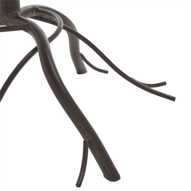 Safavieh Nigel Iron Bird Bath in Brown