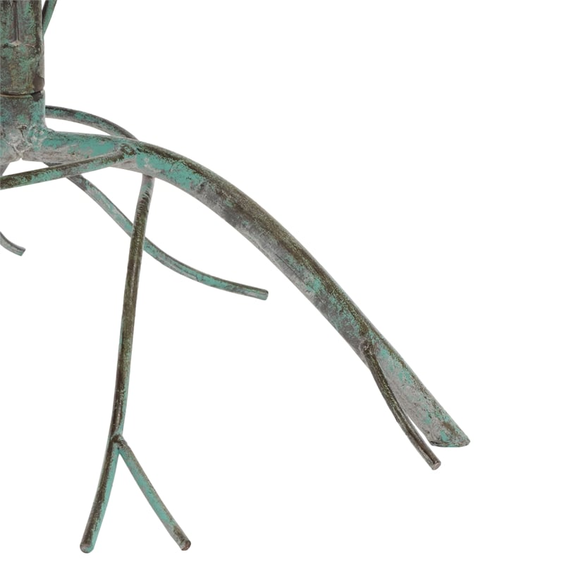 Safavieh Nigel Iron Bird Bath in Green