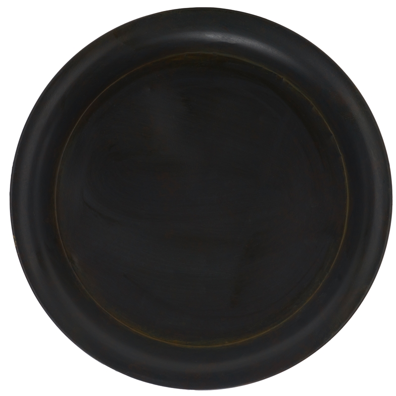Safavieh Nigel Iron Bird Bath in Black / Rust