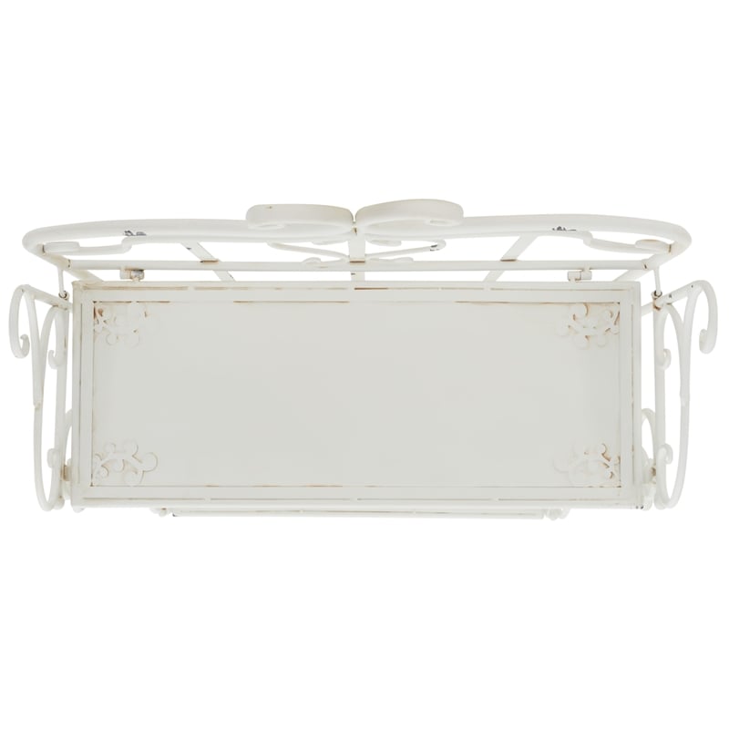 Safavieh Tyrique 4 Tier Iron Shelf Unit in White