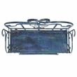 Safavieh Tyrique 4 Tier Iron Shelf Unit in Blue
