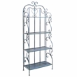 Safavieh Tyrique 4 Tier Iron Shelf Unit in Blue