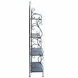 Safavieh Tyrique 4 Tier Iron Shelf Unit in Blue