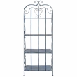 Safavieh Tyrique 4 Tier Iron Shelf Unit in Blue