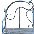 Safavieh Tyrique 4 Tier Iron Shelf Unit in Blue