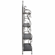 Safavieh Tyrique 4 Tier Iron Shelf Unit in Black / Rust
