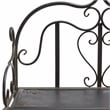 Safavieh Tyrique 4 Tier Iron Shelf Unit in Black / Rust