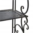 Safavieh Tyrique 4 Tier Iron Shelf Unit in Black / Rust