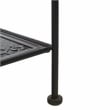 Safavieh Tyrique 4 Tier Iron Shelf Unit in Black / Rust