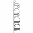 Safavieh Turuca 4 Tier Iron Corner Shelf  in Brown