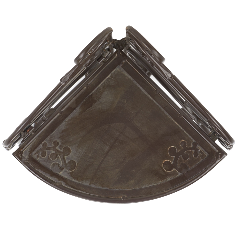 Safavieh Turuca 4 Tier Iron Corner Shelf  in Brown
