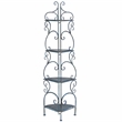 Safavieh Turuca 4 Tier Iron Corner Shelf  in Blue