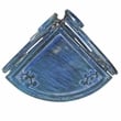 Safavieh Turuca 4 Tier Iron Corner Shelf  in Blue