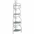 Safavieh Turuca 4 Tier Iron Corner Shelf in Green