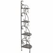 Safavieh Turuca 4 Tier Iron Corner Shelf  in Black / Rust