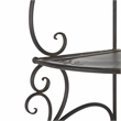 Safavieh Turuca 4 Tier Iron Corner Shelf  in Black / Rust