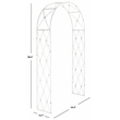 Safavieh Atticus Iron Archway in White