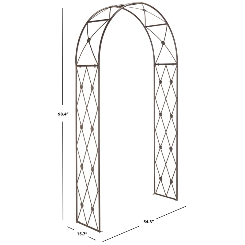 Safavieh Atticus Iron Archway in Brown