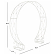 Safavieh Mizell Moon Iron Gateway in White