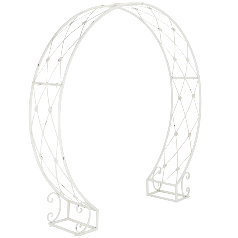 Safavieh Mizell Moon Iron Gateway in White