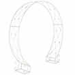 Safavieh Mizell Moon Iron Gateway in White