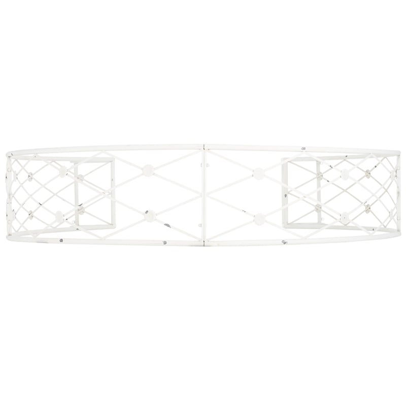 Safavieh Mizell Moon Iron Gateway in White
