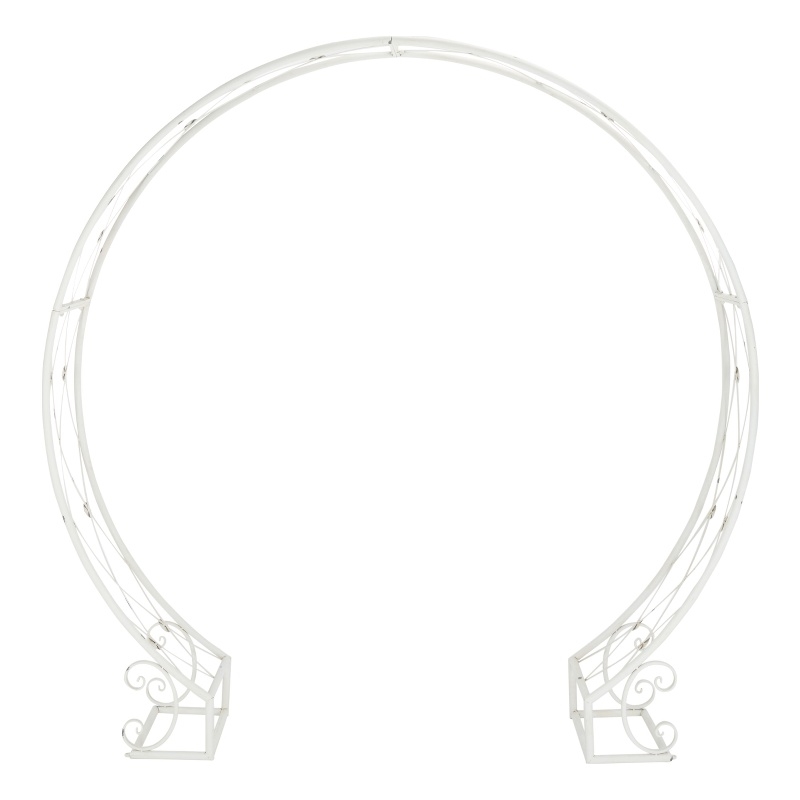 Safavieh Mizell Moon Iron Gateway in White