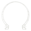 Safavieh Mizell Moon Iron Gateway in White